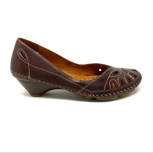 Pikolinos 788-7783 Bariloche Brandy leather heels